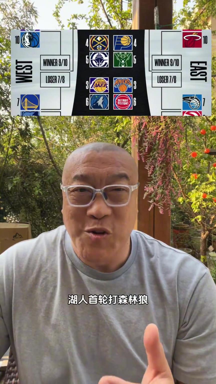 湖人打森林狼！馬健：只要東契奇像上賽季打戈貝爾那樣就行