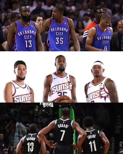 太陽(yáng)三巨頭徹底失??？美媒：杜蘭特的三巨頭球隊(duì)總是一樣的結(jié)局？